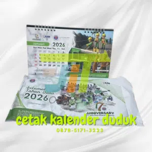 Cetak Kalender Duduk - Kalender Meja 2027